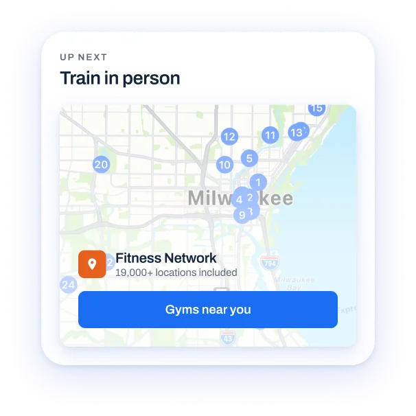 Up next — train in person